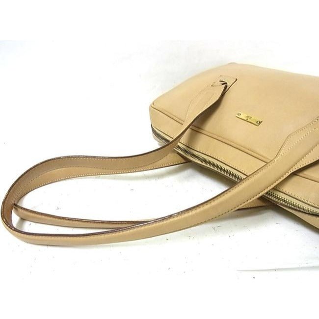 Gucci Vintage Camel Brown Leather Satchel | AlmaBagz