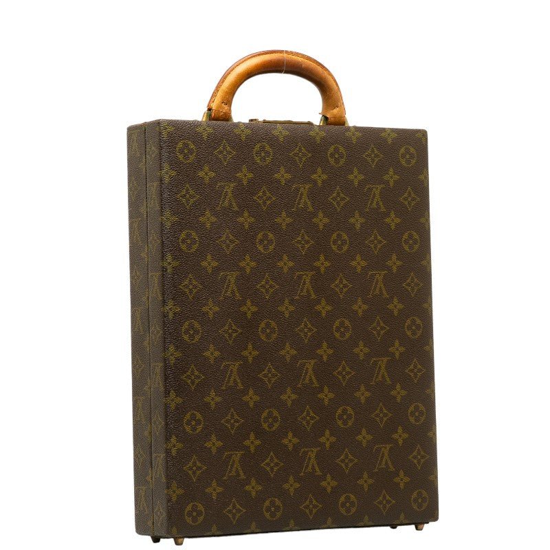 Louis Vuitton Monogram Vertical Trunk Attachment Case Brown PVC Leather Louis Vuitton | AlmaBagz