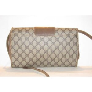 Gucci Horsebit Vintage Accessory Collection Two Way Brown Gg Canvas Bag | AlmaBagz
