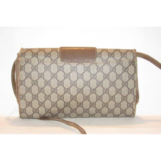 Gucci Horsebit Vintage Accessory Collection Two Way Brown Gg Canvas Bag | AlmaBagz