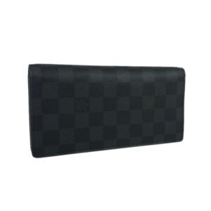 LOUIS VUITTON Damier Graphite Portefeuille Brazza N62665 Long wallet bifold | AlmaBagz