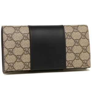 Gucci Continental Flap Wallet in Canvas with Leather Trim | AlmaBagz