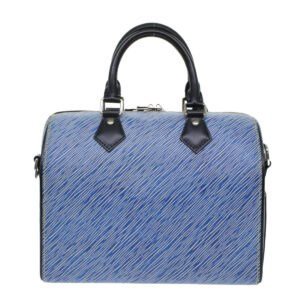 LOUIS VUITTON Epi Speedy Bandouliere 25 Hand Bag Blue M51280 LV Auth fm2466 | AlmaBagz
