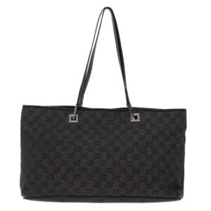 GUCCI GG Canvas Tote Bag Gray  fm2501 | AlmaBagz