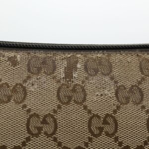 GUCCI GG Canvas Shoulder Bag Beige 145857  fm2595 | AlmaBagz