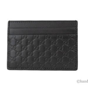 Gucci Microguccissima Monogram Logo Soft Margaux Leather Card Case | AlmaBagz