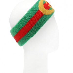 Gucci Wool Headband with Logo in Green | AlmaBagz