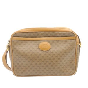 GUCCI Micro GG Canvas Cross body Shoulder Bag PVC Leather Beige  am1195g | AlmaBagz