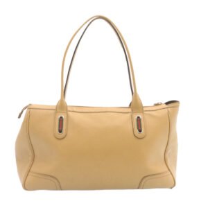 GUCCI Princy Line Tote Bag Leather Beige  am1445g | AlmaBagz