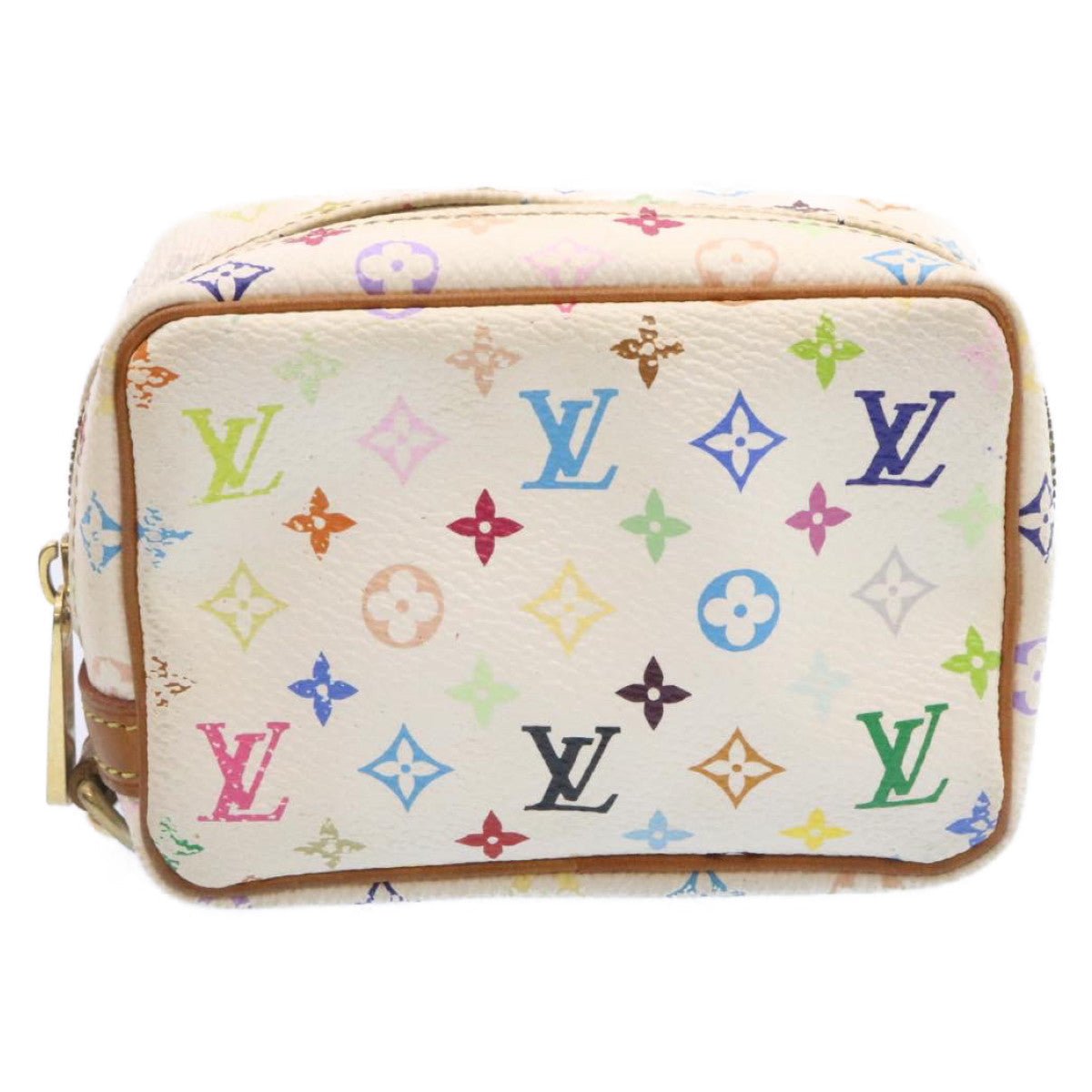 LOUIS VUITTON Monogram Multicolor Trousse Wapity Pouch White M58033 Auth am1686g | AlmaBagz