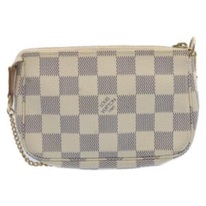 LOUIS VUITTON Damier Azur Mini Pochette Accessoires Pouch N58010 LV Auth am2224g | AlmaBagz