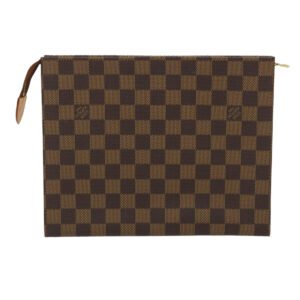 LOUIS VUITTON Damier Ebene Poche Toilette 26 Pouch N47543 LV Auth am2487g | AlmaBagz