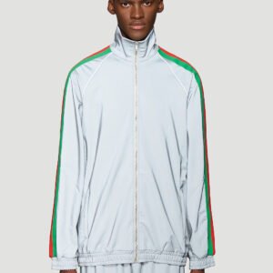 Gucci Men Reflective Track Jacket | AlmaBagz