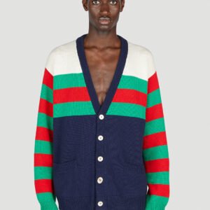Gucci Men Stripe Cardigan | AlmaBagz
