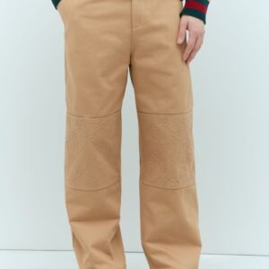Gucci Men Gg Knee-Panel Pants | AlmaBagz