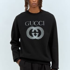 Gucci Men Logo Applique Sweatshirt | AlmaBagz