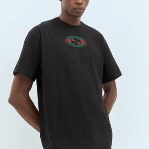 Gucci Men Logo Print T-Shirt | AlmaBagz