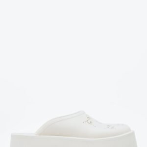 Gucci Women Perforated G Platform Mules | AlmaBagz