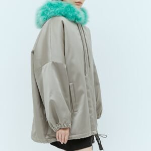 Gucci Women Satin Bomber Jacket | AlmaBagz