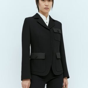 Gucci Women Fine Wool Crepe Jacket | AlmaBagz