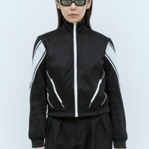 Gucci Women Jersey Zip-Up Jacket | AlmaBagz