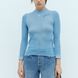 Gucci Women Extra Frine Lamé Knit Top | AlmaBagz