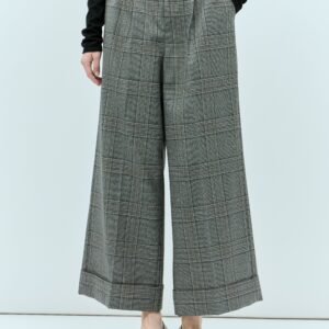 Gucci Women Prince Of Wales Check Tailored Pants | AlmaBagz