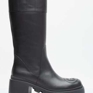 Gucci Women Interlocking G High Leather Boots | AlmaBagz