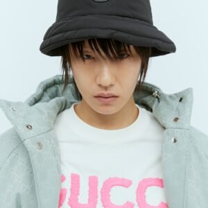Gucci Women Logo Plaque Bucket Hat | AlmaBagz