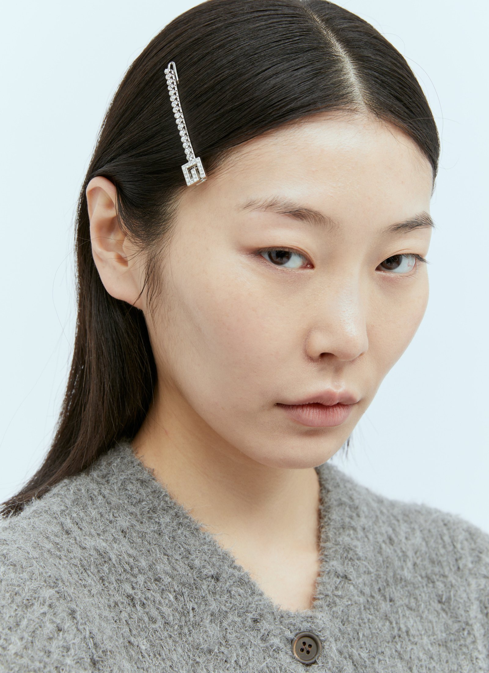 Gucci Women Crystal Square G Hair Clip | AlmaBagz