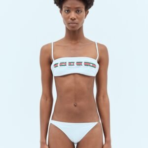 Gucci Women Logo Print Bikini Set | AlmaBagz