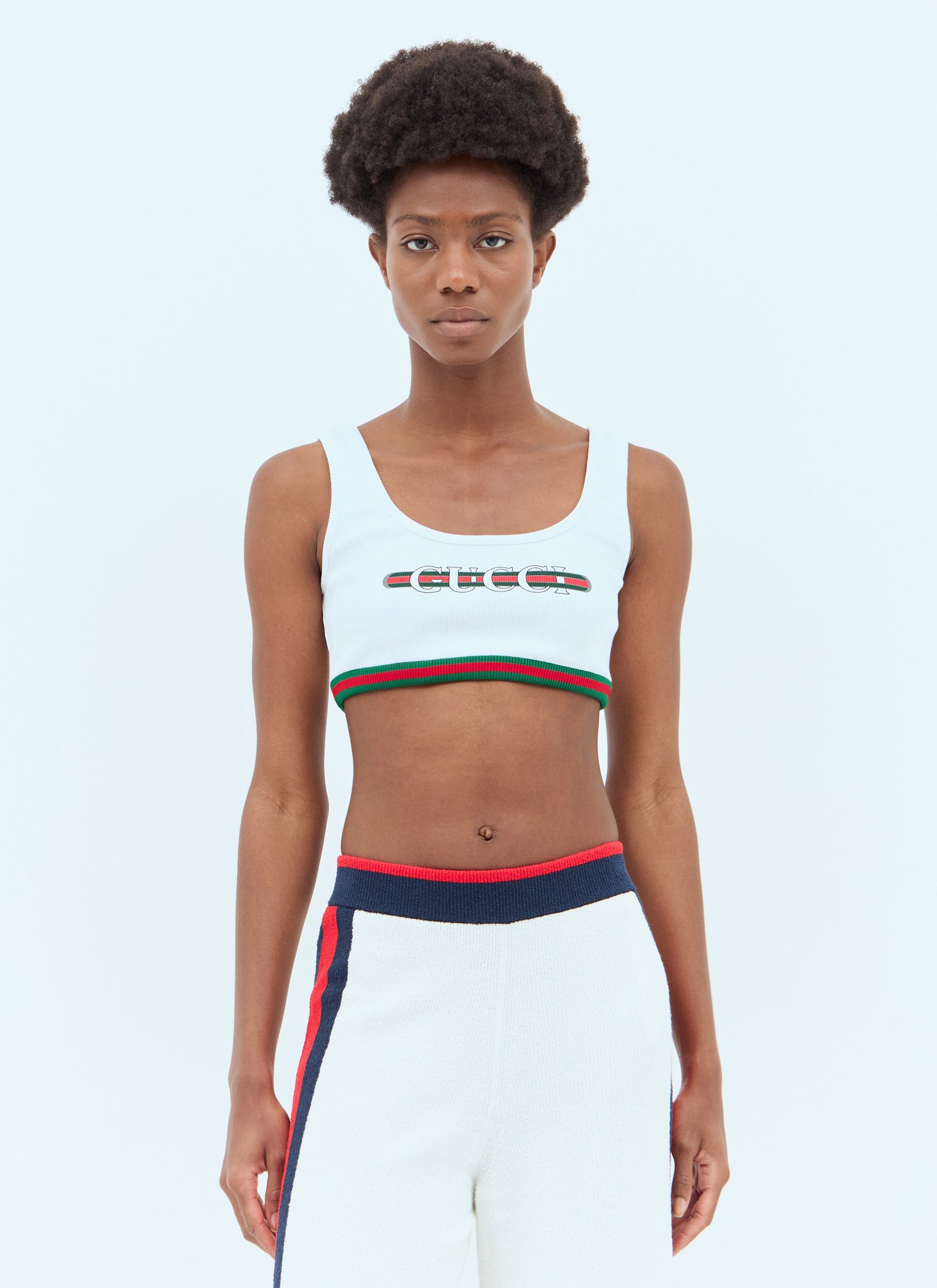 Gucci Women Logo Print Tank Top | AlmaBagz