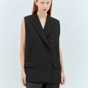 Gucci Women Wool Tailored Long Waistcoat | AlmaBagz