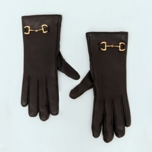 Gucci Women Leather Horsebit Gloves | AlmaBagz