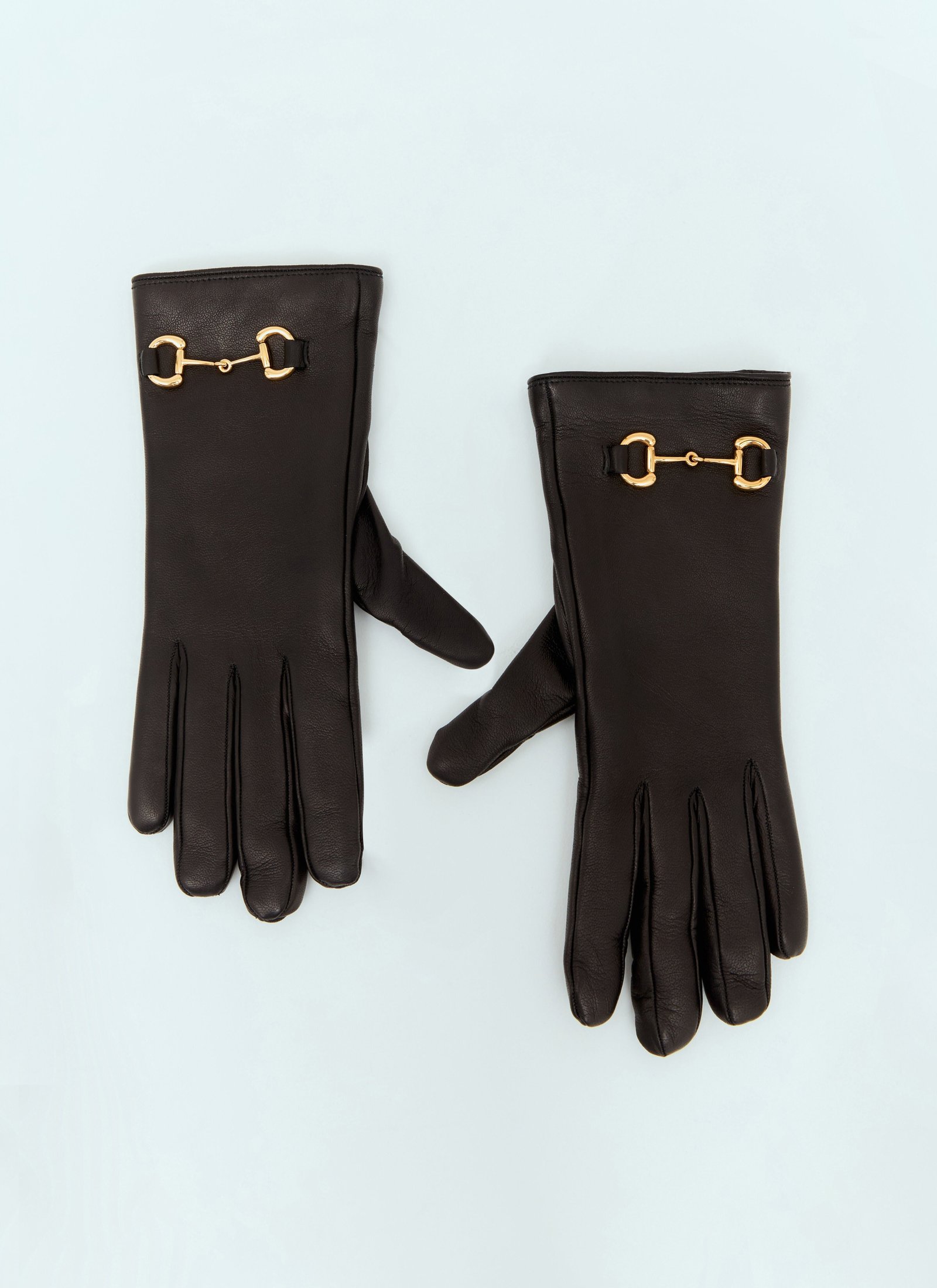 Gucci Women Leather Horsebit Gloves | AlmaBagz