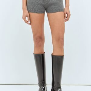 Gucci Women Rib Wool Shorts | AlmaBagz
