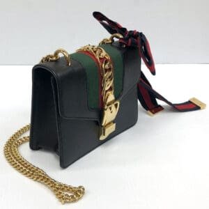 Gucci Sylvie Mini Leather Shoulder Bag | AlmaBagz