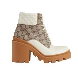 Gucci Apollo GG Supreme Boots in White | AlmaBagz
