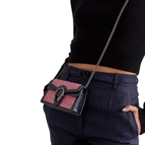 Gucci Dionysus Pink Corduroy Super Mini Shoulder Bag | AlmaBagz