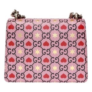 Gucci Dionysus Valentine Pink Hearts Calfskin Crossbody Bag Small | AlmaBagz