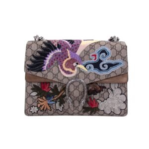 Gucci Dionysus Embroidered GG Supreme Shoulder Bag | AlmaBagz