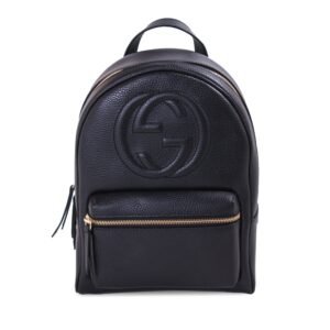Gucci Soho Textured-Leather Backpack | AlmaBagz