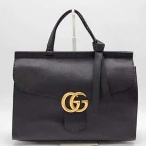 Gucci GG Marmont Large Top Handle Black Brand New | AlmaBagz