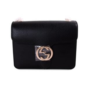 Gucci GG Interlocking Small Leather Bag | AlmaBagz
