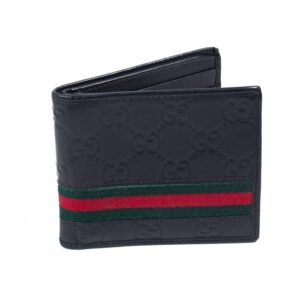 Gucci Guccissima Web Bi-Fold Wallet | AlmaBagz
