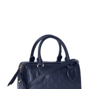 Guccissima Small Boston Navy | AlmaBagz