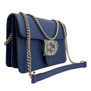 Gucci Interlocking G Small Shoulder Bag – Dollar Calfskin Leather | AlmaBagz