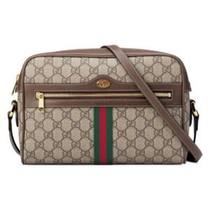 Gucci Messenger Ophidia Brown Gg Supreme Canvas Shoulder Bag | AlmaBagz