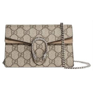 Gucci Mini Dionysus Super Beige Gg Supreme Canvas Cross Body Bag | AlmaBagz