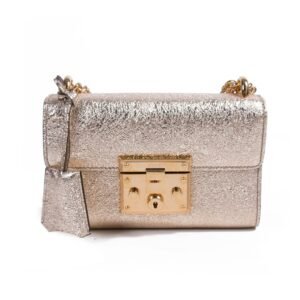 Gucci Metallic Padlock Shoulder Bag | AlmaBagz